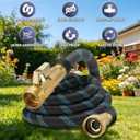 100 ft Flexible Garden Hose - 2026 Upgraded Heavy Duty Water Hoses with 3/4''Solid Fittings,Lightweight,No Kink & Tangle,Puncture Proof Garden Hoses pipe for Yard, Outdoors, Rv