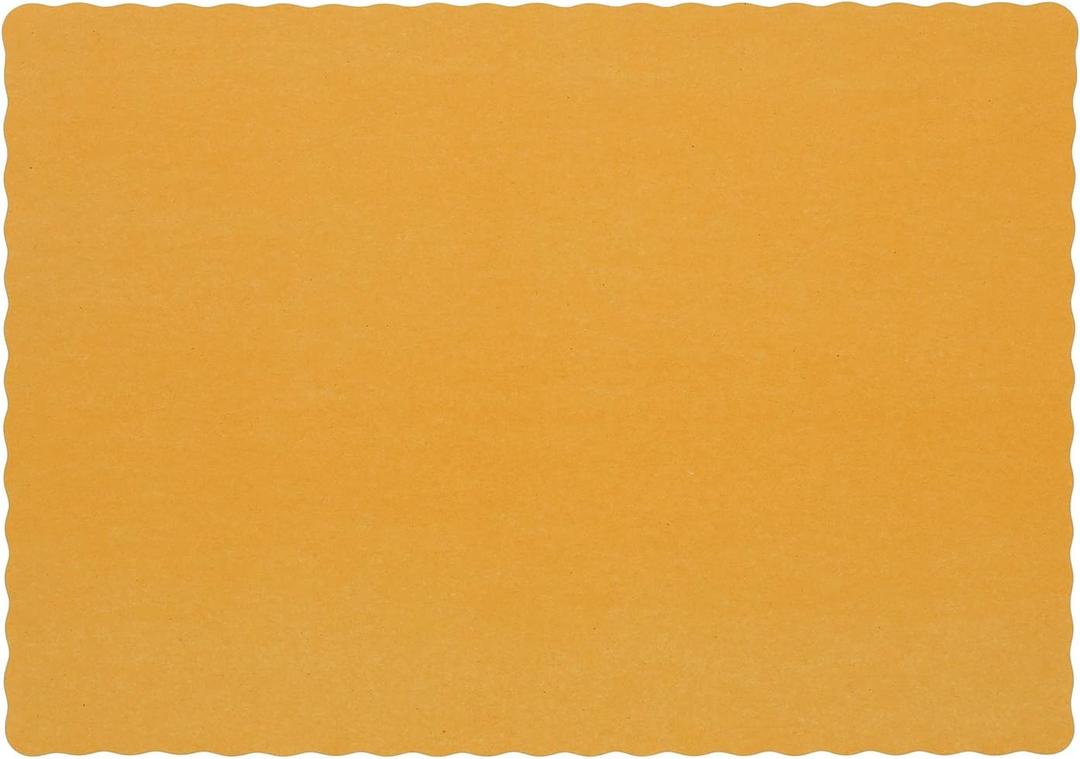 Royal Gold Disposable Placemat 9.25 Inch x 13.25 Inch, Package of 1000