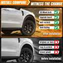 Fender Flares for Ford Maverick 2026 2025 2024 2026 2022 Front and Rear Wheel Eyebrow Protectors Fender No Drilling Maverick Accessories Fender Trim(4PCS)