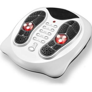 FIT KING Neuropathy Pain Relief for Feet Massager, EMS Foot Massager for Neuropathy with TENS Pads, Foot Circulation Stimulator for Plantar Fasciitis, Diabetes Feet Pain Relief (White)