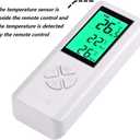 DIGITEN Wireless Temperature Controlled Outlet, Digital Plug-in Thermostat with Remote Control, Built-in Temp Sensor, Heating & Cooling for A/C, Fans, Heaters (Remote Detects Temperature)