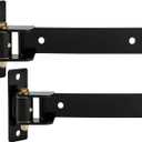 Heavy Duty Gate Hinges 900 Lbs Capacity - 13" Bolt-On or Weld-On Hinges with Built-in Ball Bearings, 180 One-Way Open for Wooden/Metal Gates, Fence, Barn,Garden Gates, Sheds (Patent Pending)