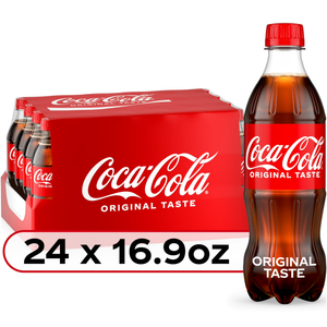 Coca-Cola Soda Pop Bottles, 16.9 fl oz, 24 Pack, Best By 03/02/2026