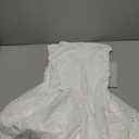 White Eyelet Cotton Women's Dress Mini Color White, Small 