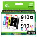 Acaves 910XL Ink Cartridges for HP Printers Compatible with HP 910 Ink Cartridges Combo Pack 910 XL Ink 910XL Black and Color Combo Pack Use with OfficeJet 8020 8025 8035 Printers (4 Pack)