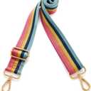 Kolti Purse Strap Replacement Crossbody Handbag Stripe Wide Adjustable (Gold Buckle-39)