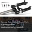 Electric Scooter Front Suspension Fork Compatible with Segway Ninebot MAX G30 G30LP Electric Scooter Shock Absorption Parts Anti-Vibration Accessories with Foot Stand