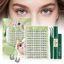 KEYYOU Bunny Lash Clusters Kit Anime Cat Eye Lashes 108pcs Wispy Natural Cat style Lash Extension Kit with Bond and Seal,Applicators,Remover for Manga DIY Eyelash Extension Kit at HomeMC02