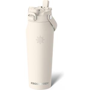 Frost Buddy 24oz Insulated Water Bottle with Straw & Chug Lid | Leak-Proof Stainless Steel | 24-Hours Cold | Sweat-Proof, Cup Holder Friendly | Ideal for Gym, Travel, Sports & Everyday Hydration