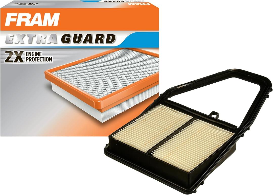 FRAM Extra Guard CA8911 Replacement Engine Air Filter for Select Acura EL and Honda Civic (1.7L) Models, Provides Up to 12 Months or 12,000 Miles Filter Protection (One Size)