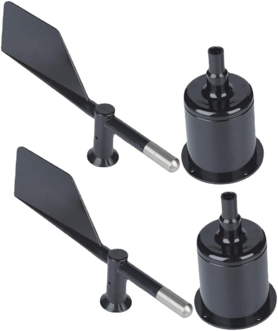 2pcs Wind Anemometer Shell Lightweight Wind Direction Indicator Shell for Accurate Measurement and Easy Assembly for Weather Observation and Outdoor Activities (20.00X15.00X6.00CM)