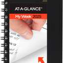 AT-A-GLANCE 2025 Planner, Weekly, 2-1/2" x 4-1/2", Pocket Size, Black (700350525)