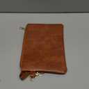 K.E.J. Clutch Purses for Women Wallet Wristlet Small Wallet Purses Clutch Handbags Zipper Purse for Ladies Women Gifts (Brown)