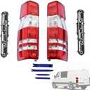 Rear Tail Lights w/Circuit Board Fit for Mercedes Freightliner Sprinter 2500 3500 2007-2017; for Dodge Sprinter 2500 3500 2007-2009 w/o Bulb Replace 9068200164 9068200264