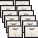 Giftgarden Black 8.5x11 Picture Frame Set of 12, Multi 8.5 x 11 Frames Bulk for Award Certificate Document Diploma, Wall or Tabletop Display