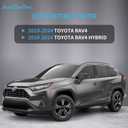 4-Pack Wheel Skins Compatible with Toyota RAV4 / RAV4 Hybrid 2019 2020 2021 2022 2023 2024, 17" 17 inch Alloy Wheel, Snap-on Wheel Cover Replacement, Bright Black Color
