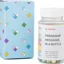 2 x 50 Frienship Capsule Letters Messages in a Bottle - Best Friend Birthday Gifts for Women, BFF, Sister, Bestie - Cute Bestfriend Gift Ideas, Christmas Stocking Stuffers for Women