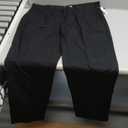 Amazon Essentials Men's Classic-Fit Wrinkle-Resistant Pleated Chino Pant (40W x 34L, Black)