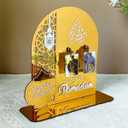Ramadan Advent Calendar 2026, Eid Mubarak Countdown Calendars Tracker Date Gift DIY Arabic Muslim Islamic Holiday Table Home Decorations Count Down Calendar (Acrylic Gold)