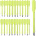 60PCS 6.3 Inch 50-80LB Mini Archery Crossbow Bolts Set with Sharp Metal Tip, Reusable Durable Arrow Dart for Shooting Target Practice, Small Hunting Game, Outdoor Fishing