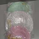 Fasmov 3 Pack 3 Tier Plastic Cupcake Stand, Dessert Plates Cake Fruit Candy Display Tower Reusable Pastry Platter for Wedding Birthday Baby Shower Tea Party Decorations - White Pink Green