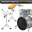 Snare Drum Stand With Drum Sticks Holder, DrumPad Stand Adjustable Height 14.5 to 23 Inches, Accessory ArmKit Tripod Snare Drum Stand Suitable For 14 to 10 Inch Lightweight Drum Practice Pad Stand, Suitable For DrumBeginners