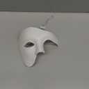 Hoshin Masquerade Mask, Half-Face Mardi Gras Decorations Venetian Masks for Mens (White)