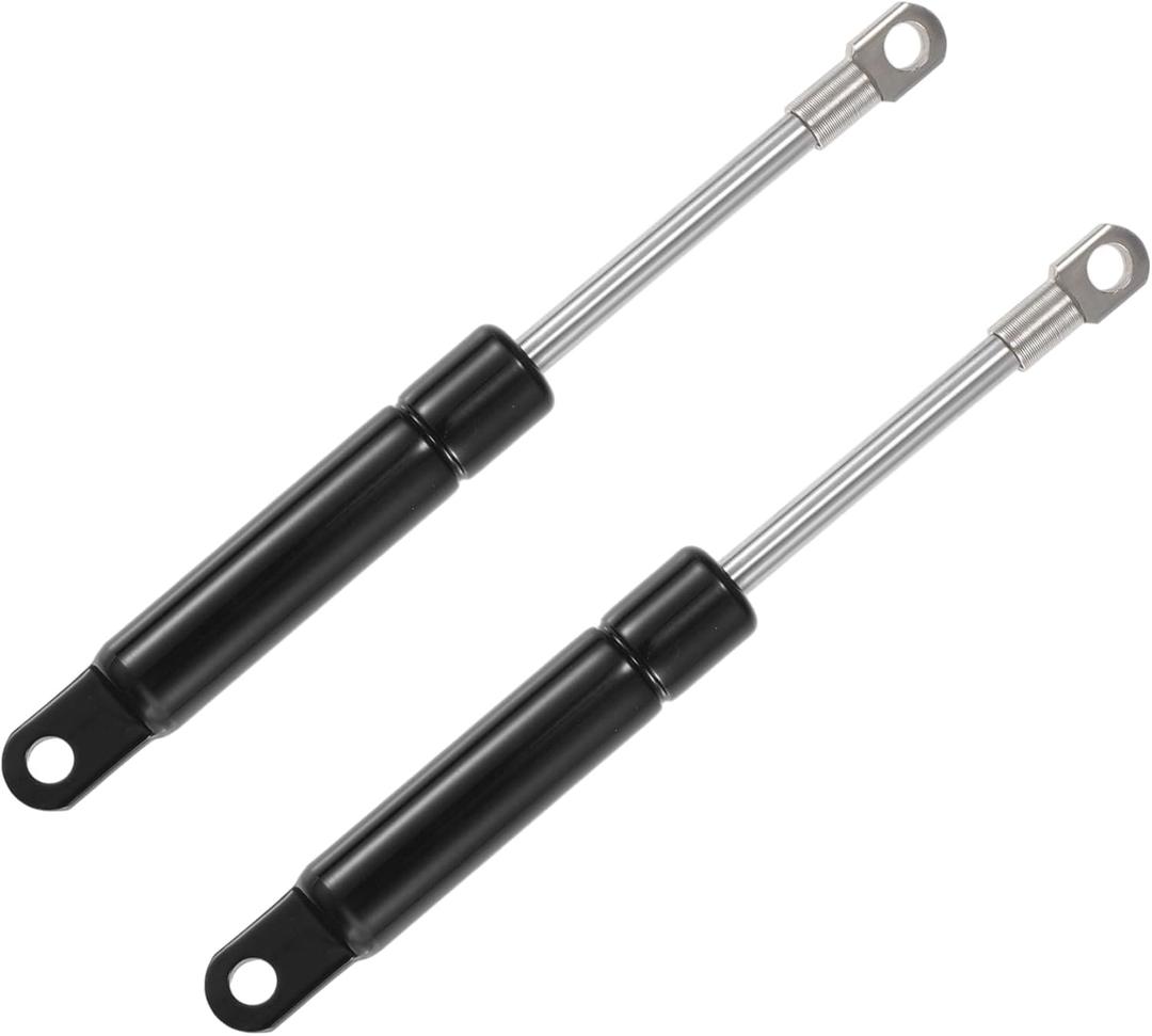X AUTOHAUX 2 Pcs 6 Inch 55Ib/245N Black Lift Supports Struts Shocks Gas Spring Universal for RV Car Truck Boat Window Cabinet Door Cover Lids