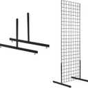 Black Wire Grid Display Legs - Set of 2 (for Use with Any Existing 2W Grid Or Slat Grid Panels)