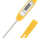 Akozon Digital Food Thermometer Automatic Calibration Pen High Accuracy Electronic Pocket Thermometer Yellow Home and Family Appliance and Decor