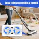 8 Pack Steam Mop Pads Compatible with Shark S8201 S8001 S7001 S7201 S7005 S7000 Series, S7000AMZ S7001TGT– Microfiber Replacement Scrub Pad, All-in-One Reusable Cleaning Refills for Hard Floor