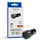 ZGEAR Adaptive Fast Car Charger With USB-A USB C Ports