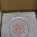 Lallisa Pink Floral 3 Tier Dessert Stand 10", 9" and 7" Ceramic Vintage Chinoiserie Tea Party Tiered Tray Cupcake Stand Display Holder Tower for Wedding Baby Shower Bridal Shower Tea Party