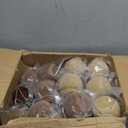 18PCS Light Scented Velvet Christmas Balls Ornament Shatterproof Velvet Xmas Tree Baubles Hanging Pendant for Winter Party Holiday Home Gift Office Yard Decor(Brown, Green, Coffee, Beige,3.15'')