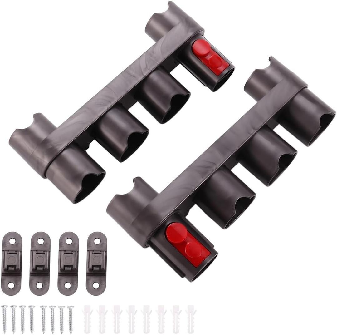 SUNRL 2PCS Accessory HolderCompatible for DysonVacuum Cleaner V15 V12 V11 V10 V8 V7 Attachment Holder Wall Mount Tool Holder Organizer
