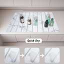 Large Stone Dish Drying Mat for Kitchen Counter & Sink,Stone Drying Mat 23x15.3 Inch,Collapsible Quick-Dry Diatomaceous Earth Pad,Eco-Friendly Absorbent Mat for Dishes Cups Bottles (White-patterned)