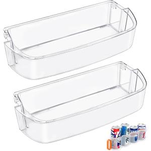 [2 PACK]UPGRADED WPW10710203 Refrigerator Door Bin Compatible With Kenmore Whirlpool Refrigerator Door Shelf Parts W10710203 W10451871 Whirlpool Fridge Door Shelf Replacement WRS571CIHZ01 WRS588FIHZ00