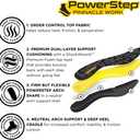 PowerStep Pinnacle Work Insoles, Work Boot Arch Support, Plantar Fasciitis Relief, Pronation, Arch Support Shoe Inserts, Orthotic for Men and Women, Made in The USA (Black/Yellow)