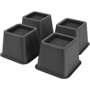 BTSD-home Bed Risers 3 inch Heavy Duty Furniture Risers for Sofa Couch Great for Under Bed Storage Set of 4
