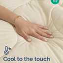 Cooling Comforter Full/Queen Size - Cooling Blanket for Hot Sleepers & Night Sweats - Summer Comforter for Full & Queen Size Beds - Soft, Cozy, Breathable Cold Blanket for Sleeping - 90x90 (Off White)