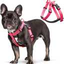 Pink Dog Harness for Small Dogs with Back Clip, Galaxy Reflective Vest