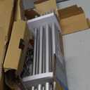 Double Curtain Rod 32 to 86 Inch, HOTOZON 1 Inch Heavy Duty Double Curtain Rods for Windows 20 to 82 Inches(1.7-6.8 ft), Telescoping Drapery Rod with Simple End Finials, Silver