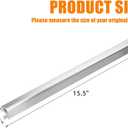 Hisencn Heat Plates - for Charbroil Performance 5 Burner Gas Grill 463448021, 463450022, 463451022, 463455021, 463449021, Grill Replacement Parts, G325-0002-W1 Heat Plates, Stainless Steel, 15.55"