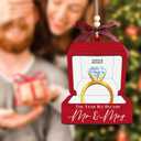 2 x Wedding Gifts, Mr & Mrs Ornament 2025 - First Christmas Mr and Mrs Ornaments Gifts Wedding Ideas for Newly Wed, Bride, Future Mr & Mrs - Just Married Wood Ornament 2025 (The Year)