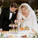 4 Tier Cupcake Stand, Acrylic Dessert Tree Tower Display Holder for Wedding Birthday Party Candy Bar Decor