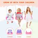 3-in-1 Height Adjustable Baby Swing Set for Ages 1-10 Years Safe & Durable