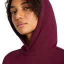 Reebok Women's Swift Hoodie Set, Standard Fit, Midweight Cotton-poly Fabric (Red, M)
