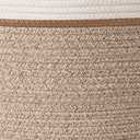 Woven Rope Storage Baskets - Large Cotton Laundry Basket for Storing Blankets Toys for Children Laundry Basket for Baby Clothes, 4 Pack 