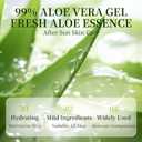 KONEUK 50 Pack Aloe Vera Gel for Face, Hair, Body, Skin, Sunburn Relief, 99% Pure Aloe Vera Gel for All Skin Types, Bulk Aloe Gel Travel Size for Soothing After Sun Skin Care Relief