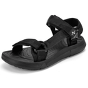 Men's Hiking Sandals with Arch Support - Cushion Sport Athletic Walking Sandals Outdoor Summer Comfortable Casual Waterproof Beach Water Sandal for Wide Feet, Size: 9